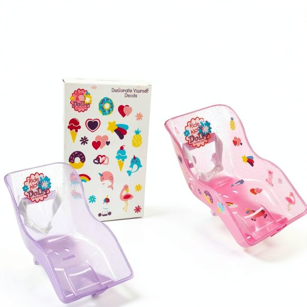 Purple Doll Bike Seat Ride Along Dolly Helmet-3