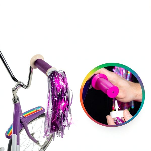 Brightz Pink Bike Tassels for Kids-5