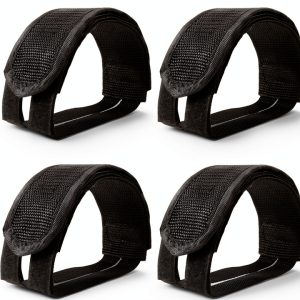 Bike Pedal Straps Outus Nylon Adjustable Black-0