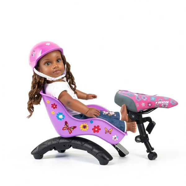 Purple Doll Bike Seat Ride Along Dolly Helmet-1