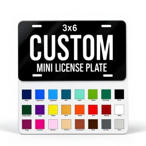 Custom Mini License Plate Modern Style-0