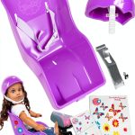 Purple Doll Bike Seat Ride Along Dolly Helmet-0