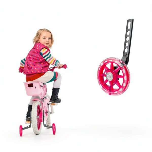 DDJKCZ Training Wheels 20cm Black Kids Bike Fit-1