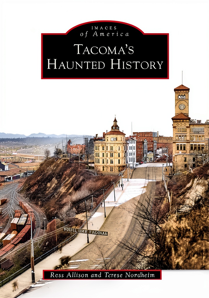 Reader exploring haunted Pacific Northwest eBook on a Kindle device