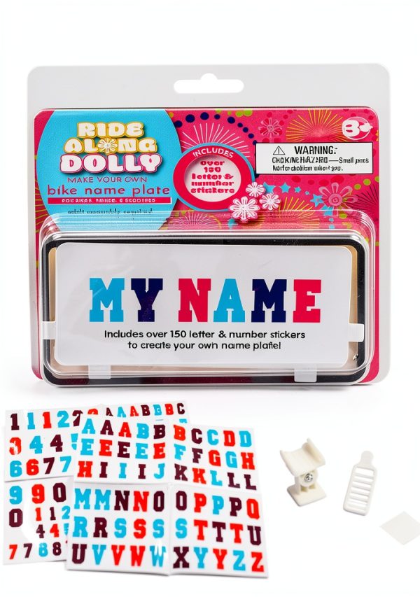 Ride Along Dolly Bicycle Name Plate-5