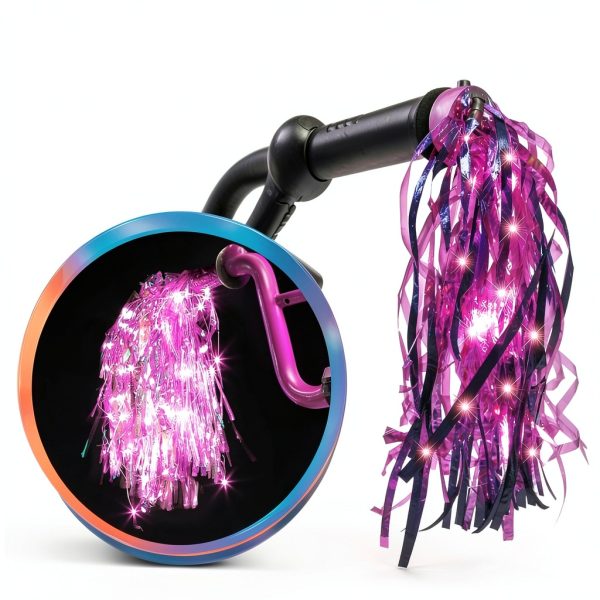 Brightz Pink Bike Tassels for Kids-1