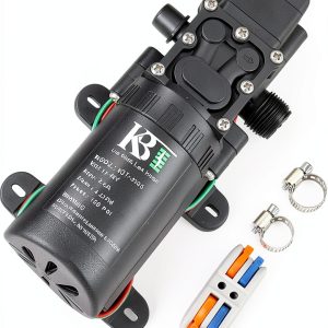 12V DC Water Transfer Diaphragm Pump KBT 4L/min 108PSI for RV Camping-0